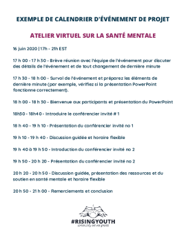 Atelier Virtuel sur la Santé Mentale