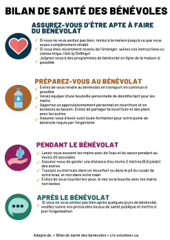 #JEA Bilan de santé des bénévoles