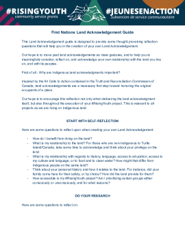 Land Acknowledgment Guide