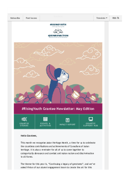 #RisingYouth Grantee Newsletter: May 2022 Edition